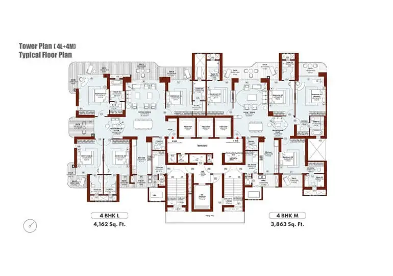 M3M Noida Floor Plan